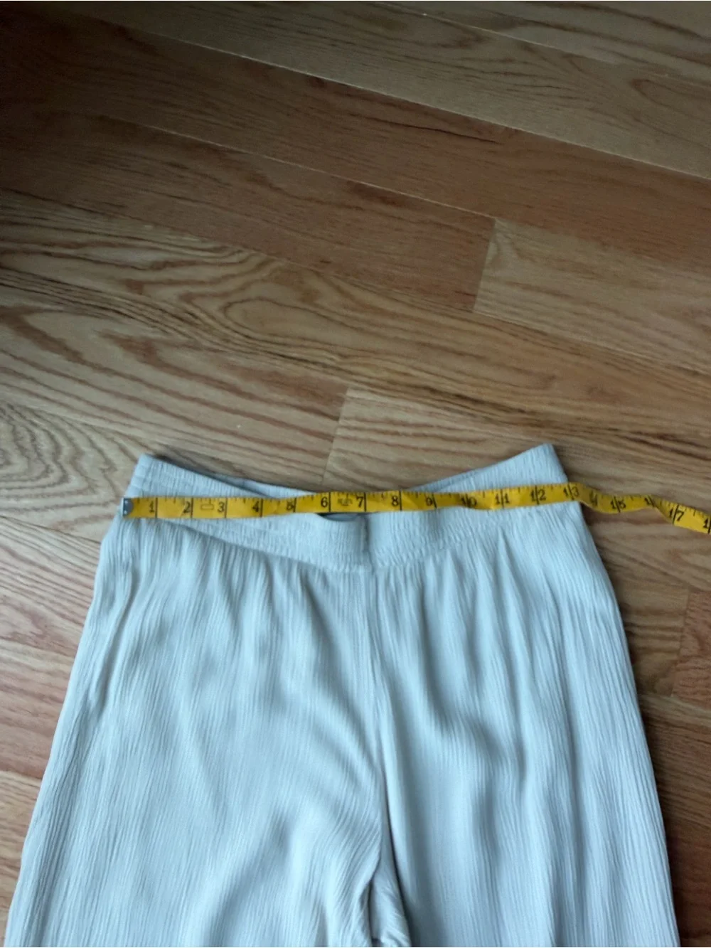 Babaton Crinkle Wide Leg Pull On Pants Cream XS
